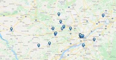 Penn Medicine location map for Imaging Physics Residency